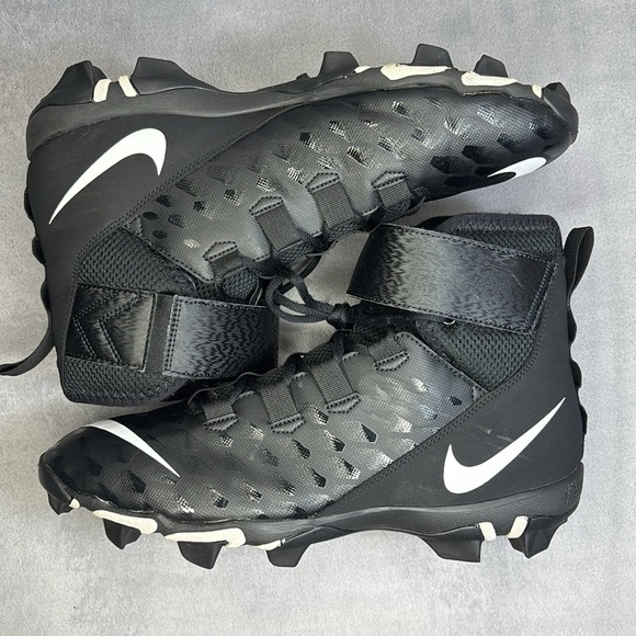 🔥🔥🔥Nike Force Savage Shark 2 Black Football Lineman Cleats Men’s Size: 12.5🔥🔥🔥 - Picture 9 of 11
